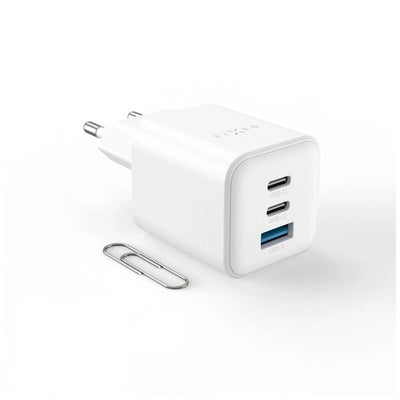 Fixed Mini 2x USB-C And USB GaN Charger 65W, White — image 1
