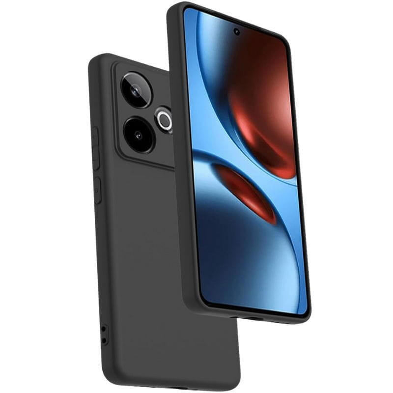 Case Realme Gt 7 Square Liquid Premium Black