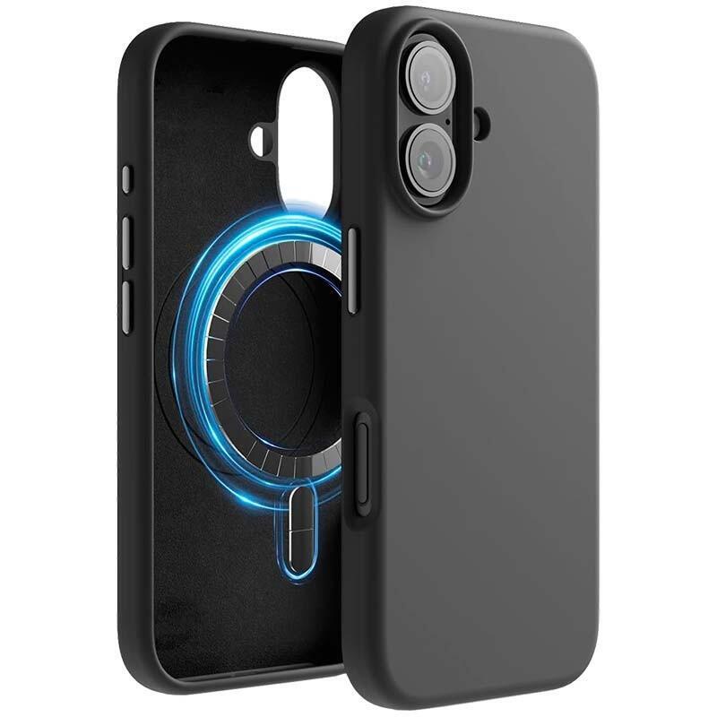 Case Soft Magsafe Compatible Iphone 16 Plus Black