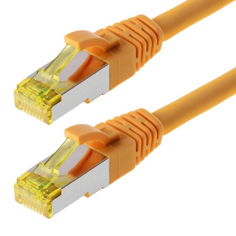 Helos Network Cable S/FTP CAT.6A Yellow 3,0M