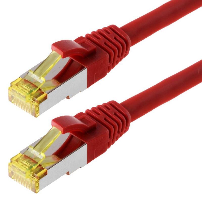 Helos Network Cable S/FTP CAT.6A Red 15,0M