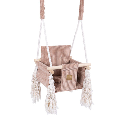 Indoor Baby Swing, Square - Pink Powder