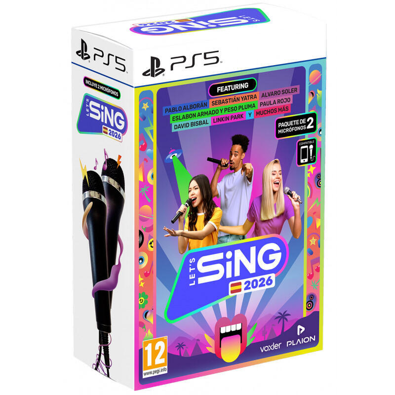 Set Let's Sing 2026 + 2 Micros Playstation 5
