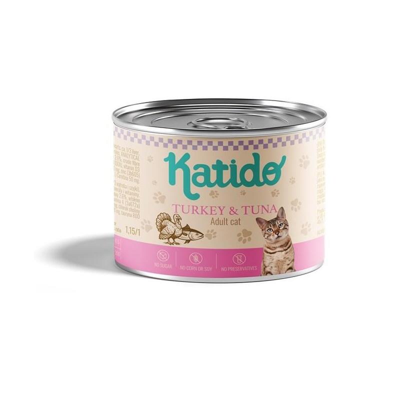 Katido Pavo I Tunczyk Comida Húmeda Gato 200G