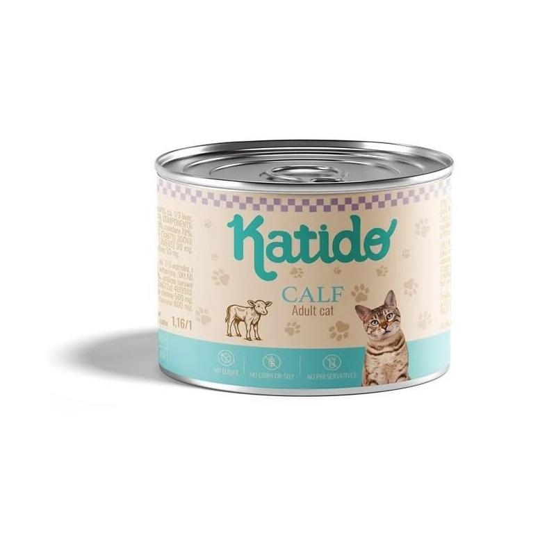Katido Ternera Premium Comida Húmeda Gato 200G