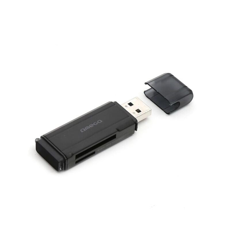 Omega Card Reader External Microsdhc USB 3.0 Black