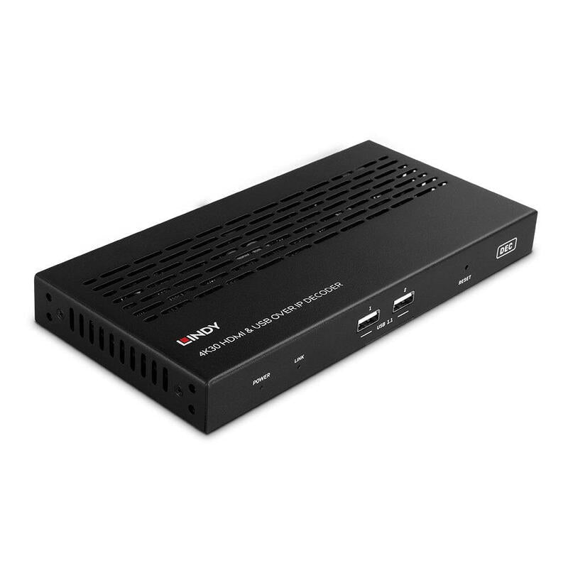 Lindy 4K30 HDMI & USB Over IP Decoder Multicast & Videowall