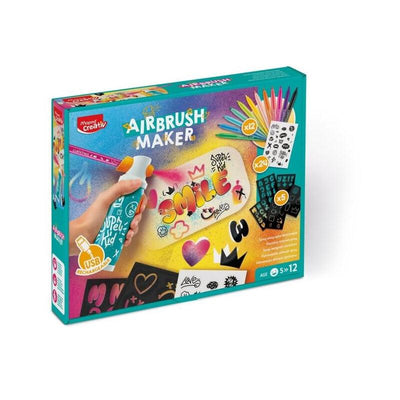 Maped Airbrush Maker Kit Aerografo Children Easy Usar With Markers Maped Jungle + Pack Spare Parts - — image 1