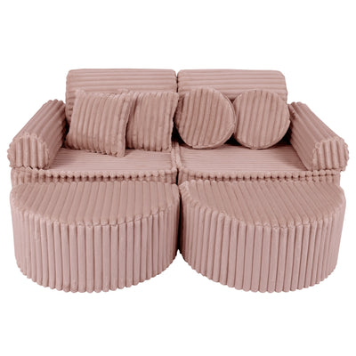 Medium Modular Sofa for Kids - Churros Pink Plus