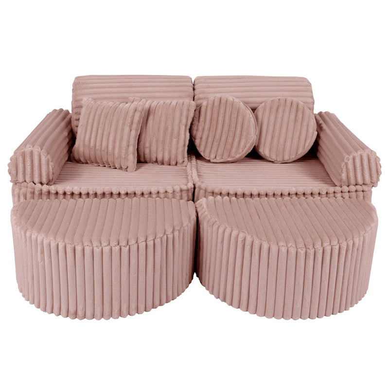 Medium Modular Sofa for Kids - Churros Pink Plus