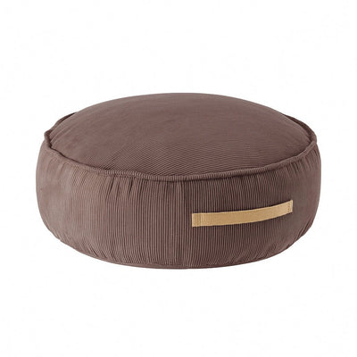 MeowBaby® Corduroy Pouf Round –  Brown