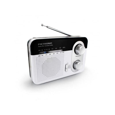 Metronic Radio Laptop Am/Fm And Onda Long - Colo White — image 1