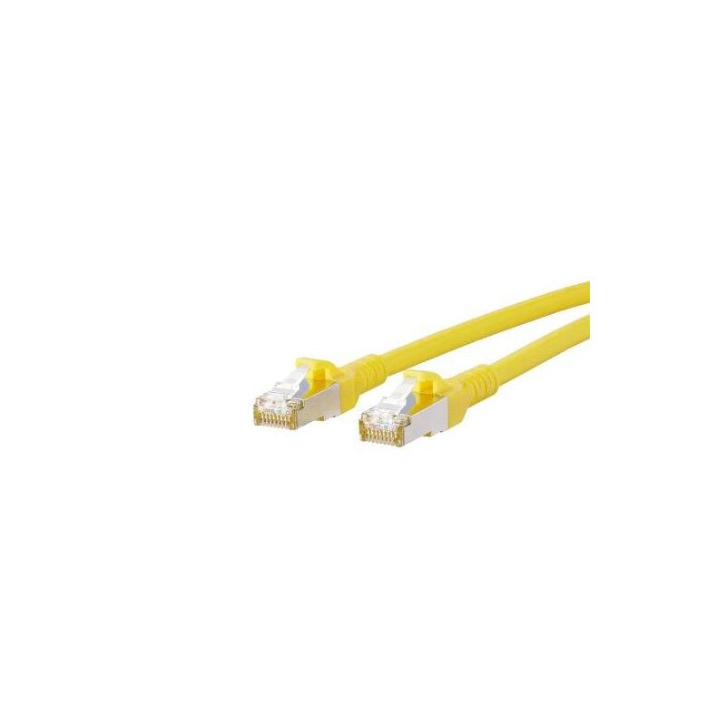 Metz Connect Network Cable S/FTP CAT.6A Yellow 5,0M