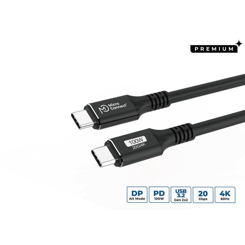 Microconnect USB3.2CC5 USB Cable USB 3.2 Gen 2 (3.1 Gen 2) 5M USB C Black