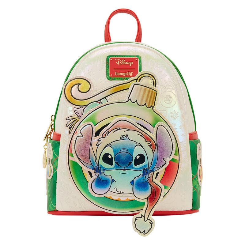 Loungefly Backpack Holiday Stitch Disney 26CM