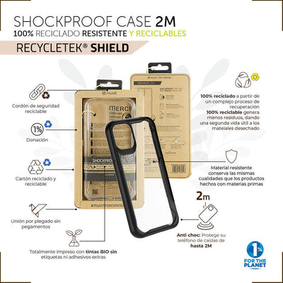 Muvit For Change Case Shockproof 2M Compatible With Apple Iphone 14 Pro Transparent — image 1