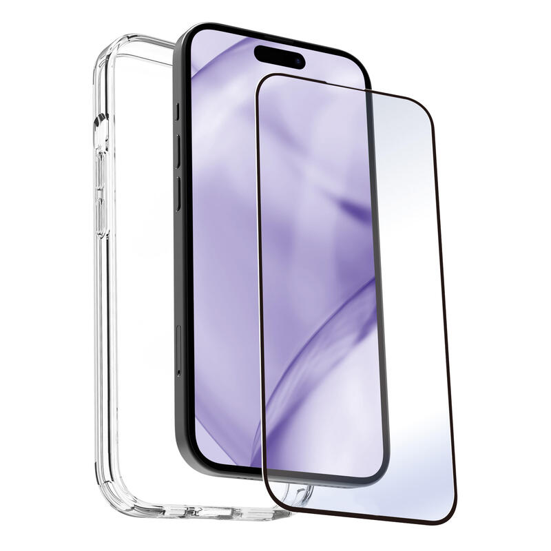 Myway Case Compatible With Apple Iphone 15 Pro Max. + Protector Screen Glass Tempered Flat