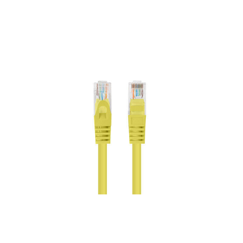 Lanberg Pack 10 - Network Cable CAT.6 UTP 0.5M Yellow