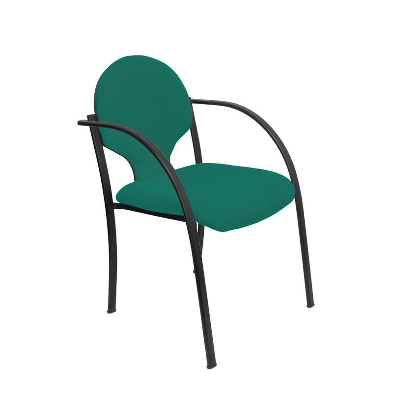 Pack 2 Chairs Hellin Chasis Black Bali Green