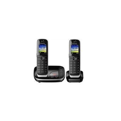 Panasonic KX-TGJ322 Phone Dect Black Identificador Llamadas — image 1