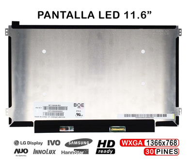Screen LED Matte 11.6 Laptop N116BCA-EA1 1366X768 30 Pines — image 1