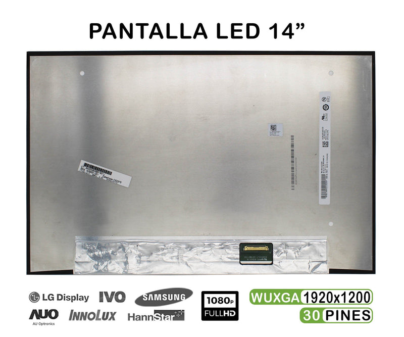 Screen 14 Laptop B140UAN04.0 LED 1920X1200