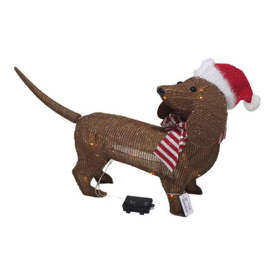 Perro Brown With Gorro Christmas 40 LED — image 1