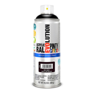 Pintura Spray Pintyplus Evolution Water-based 520CC Ral 9005 Black Intenso Matte — image 1