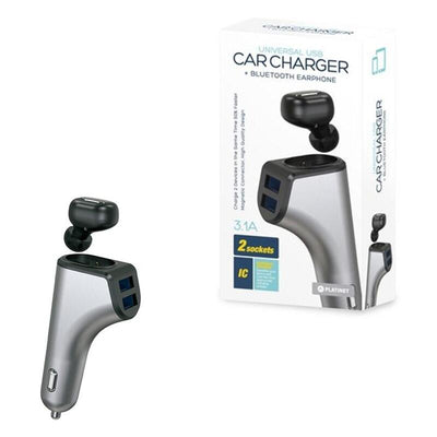 Platinet 2EN1 Car Charger 3,1A + 2x USB + Headphones Duos Bluetooth — image 1