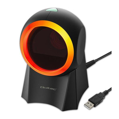 Qoltec 50857 Wired Desktop Barcode Scanner 1D 2D — image 1