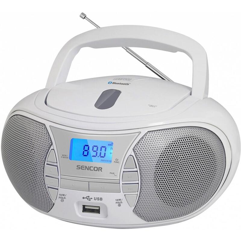 Radio With Reproductor Cd Spt 2700 White Cd//Bt/MP3/USB/Radio Fm