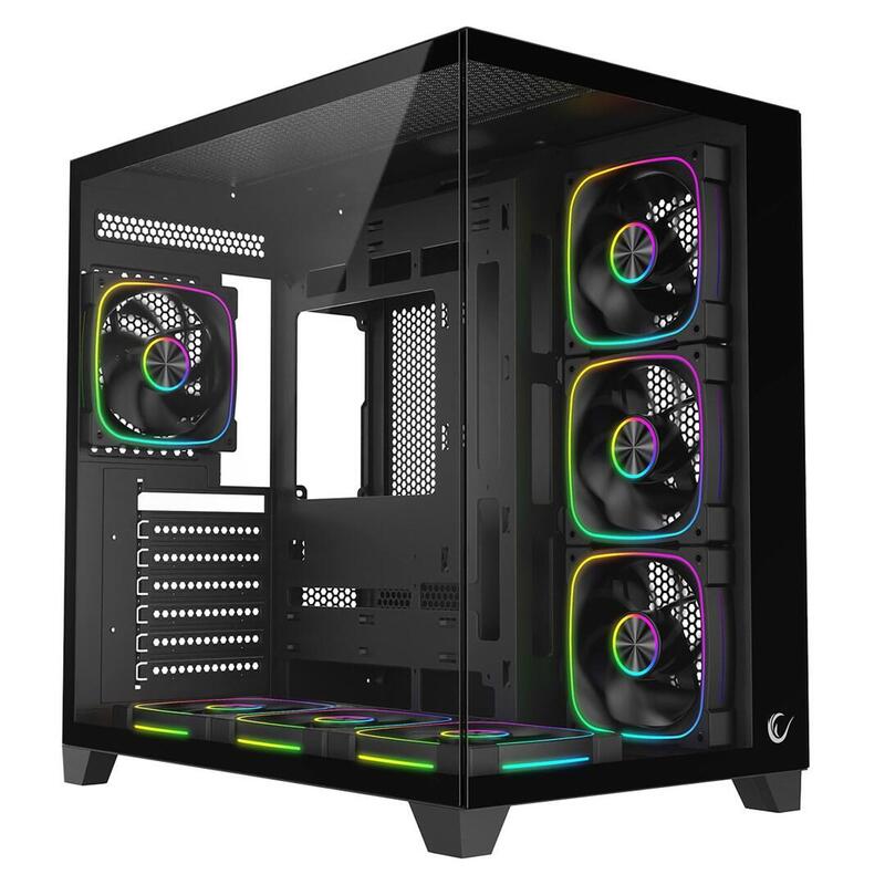 Rampage Housing PC With Glass Tempered Black