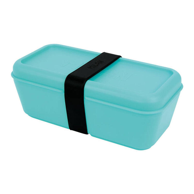 Milan Recipiente Alimentos Rectangular 0.75L Turquesa, Serie Sunset
