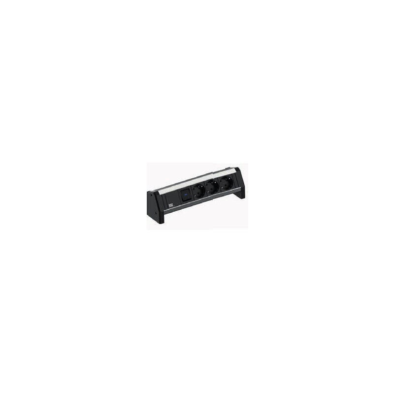 Bachmann Power Strip Plugs Desk 3 Sockets