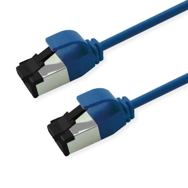 Roline S FTP Network Cable KAT.8.1, Slim, PoE, Blue 3M
