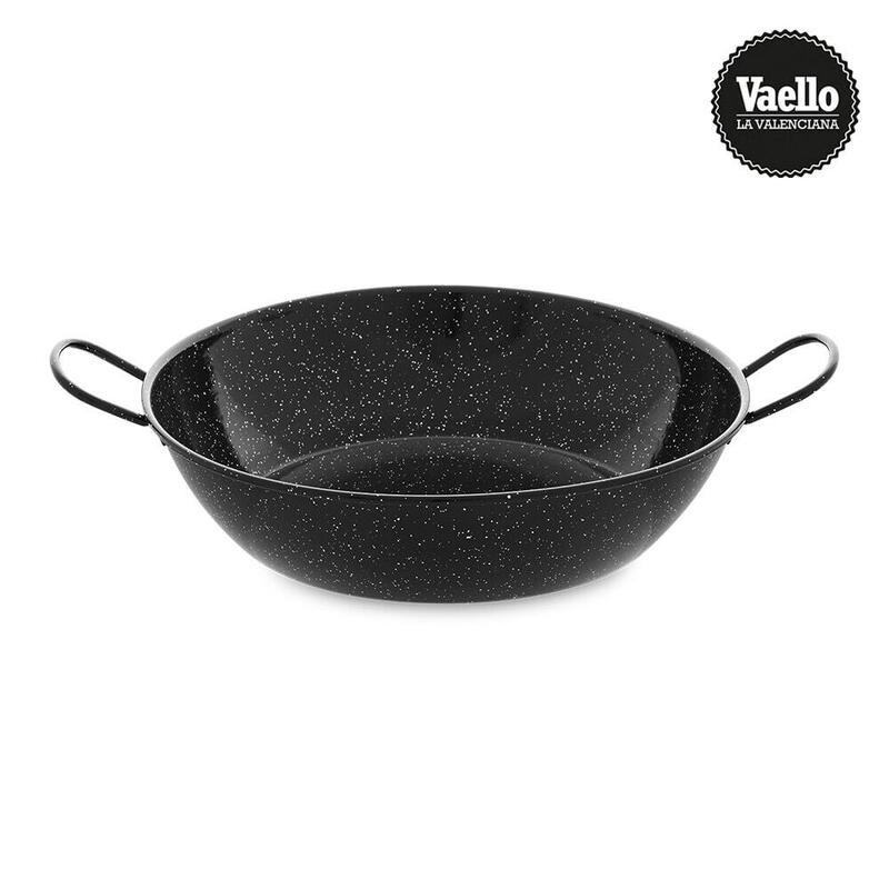 Vaello Frying Pan Honda Esmaltada With Asas Ø34CM.