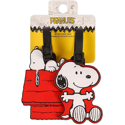 Set 2 Labels Equipaje Snoopy Peanuts — image 1