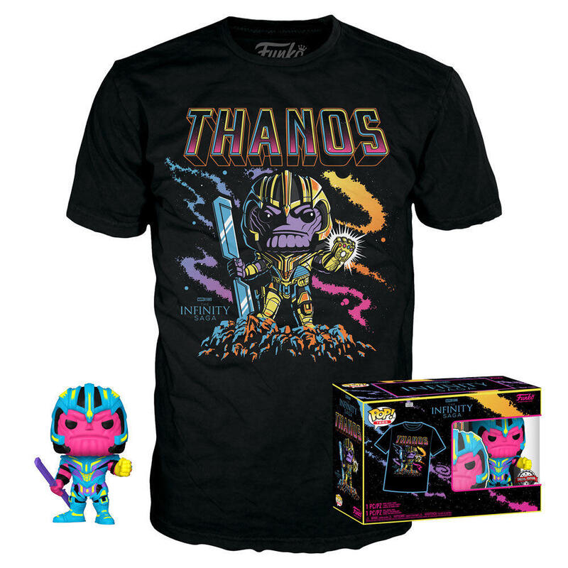 Set Figure Pop & Tee Marvel Infinity Saga Thanos Exclusive Size XL