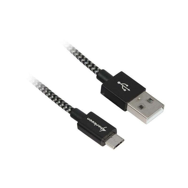 Sharkoon USB 2.0 Cable USB-A Plug Micro-usb Plug 4044951027026