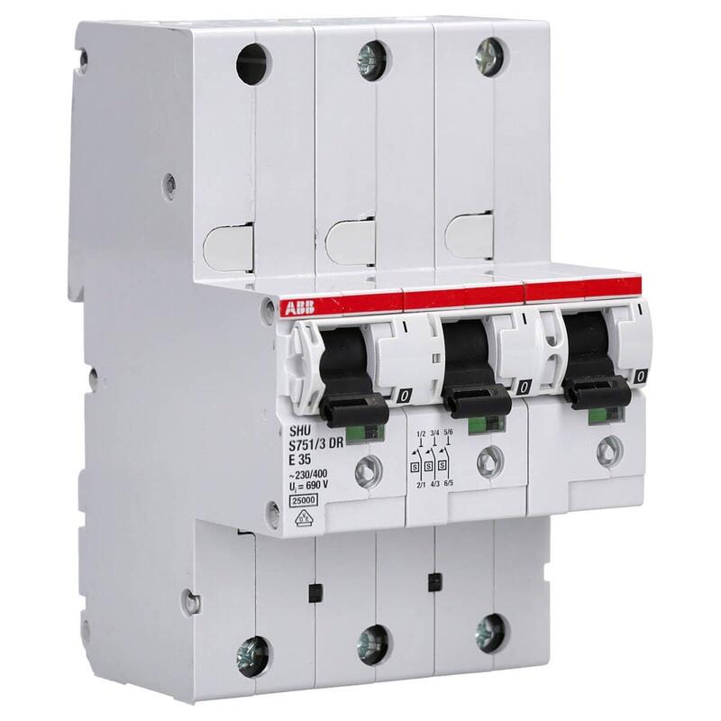 Shs-interruptor 35A 3POLOS S751 3DR-E35 ** 35A E-char. Fr Carril Din