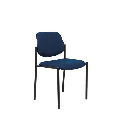 Chair Fixed Villalgordo Similpiel Blue Marino Chas — image 1