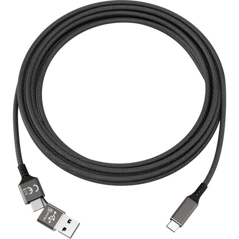 Smrter Speedy Daten-& Cable Charging Type Usb-c, 100CM, Black Retail