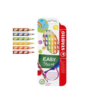 Stabilo Easycolors Pack With 6 Pencils Colours Ergonomicos - Mina 4.2MM - Forma Triangular - Uso Zurdo - Colou — image 1