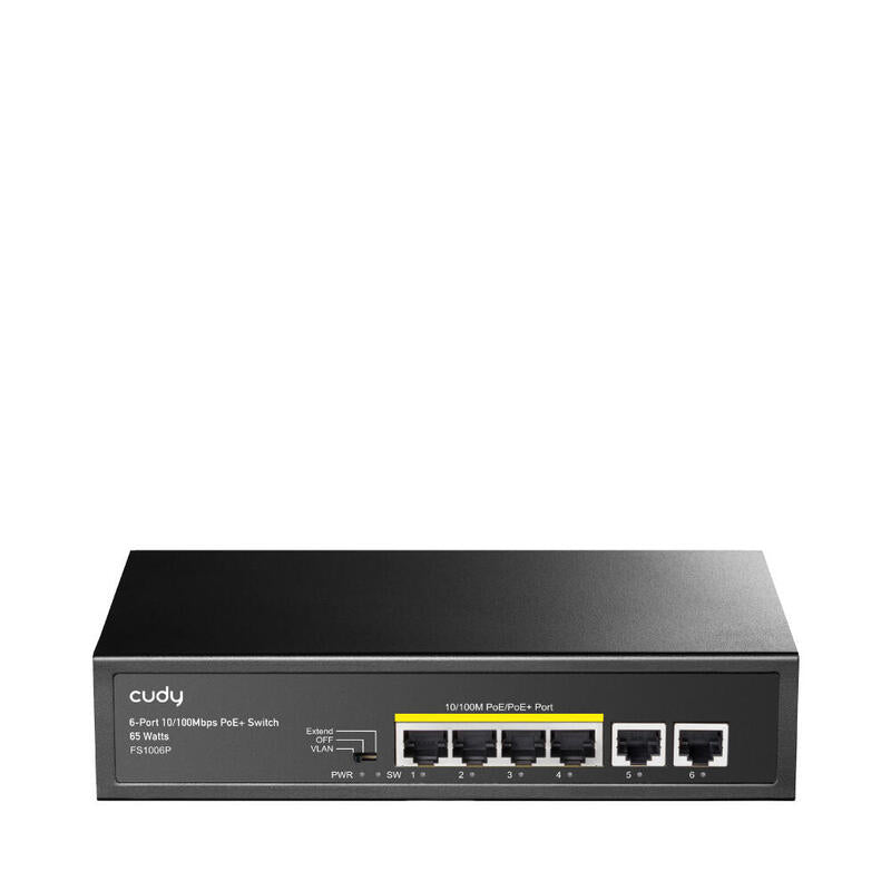 Cudy Switch 6-PORT 10/100M PoE + Switch 60W