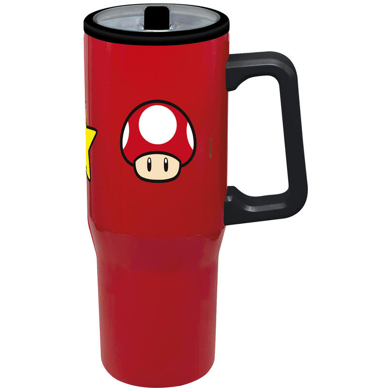 Mug Cool Sipper XL Steel Inoxidable 905ML Super Mario