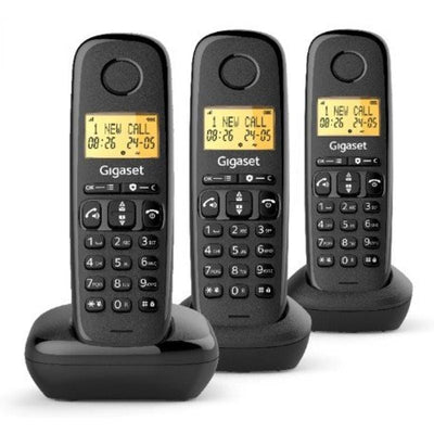 Gigaset Phone Wireless Basic 100 Pack Trio Black — image 1
