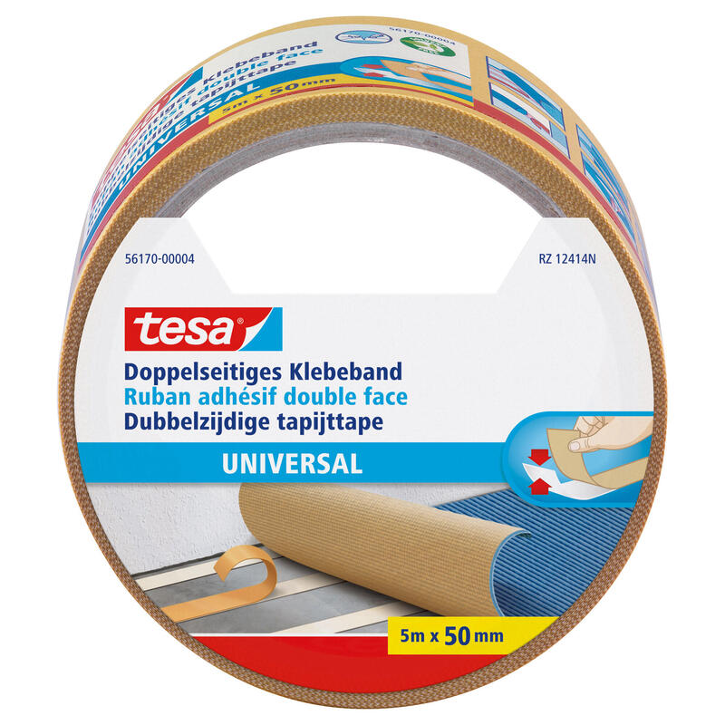 Tesa Doppelseitiges Tape Adhesiva Universal 5M 50MM