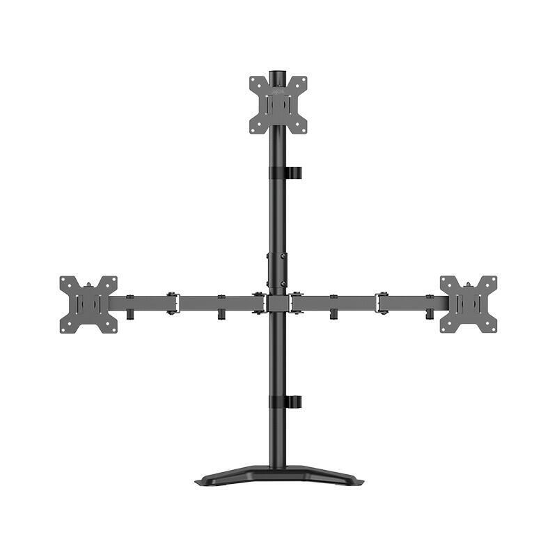 Uchwyt Na 3 Monitory, 17-32 Cale, Max. 10KG Na Ramie