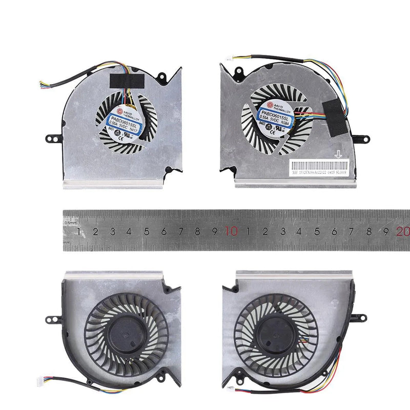 Fans CPU + GPU Laptop Msi GE75 GP75 GL75 WE75 Vr Ms 17E2 Ms 1E4 Ms 1E5 Ms 1E7