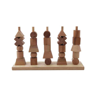 Wooden Fence Puzzle - Natural